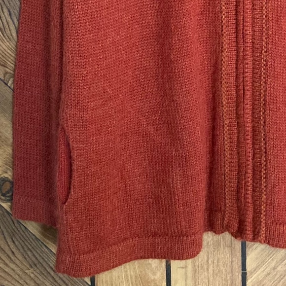 100% Alpaca ALPACA CONNECTION Zip Pocket Cardigan Sweater Jacket - Picture 5 of 12